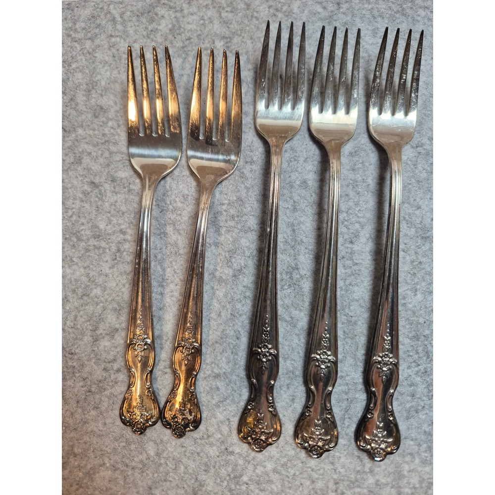 Wm Rogers Mfg Co Memory Silver Plate Flatware Set 13pc Fork Spoon Knife Magnolia
